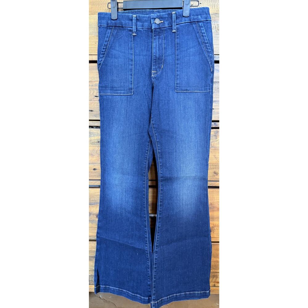 FIDELITY Jeans Women's 26 Tuscadero Full Flare Vespa High Rise Denim Pants